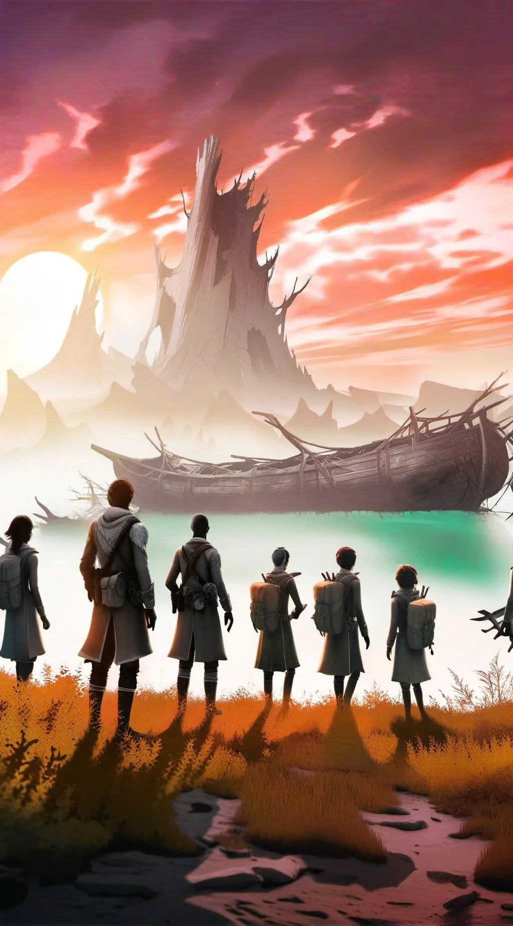 ai character: Ancient Ruins background