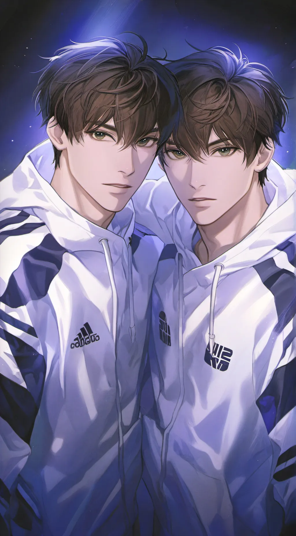 ai character: Alex & Axel Hearts background