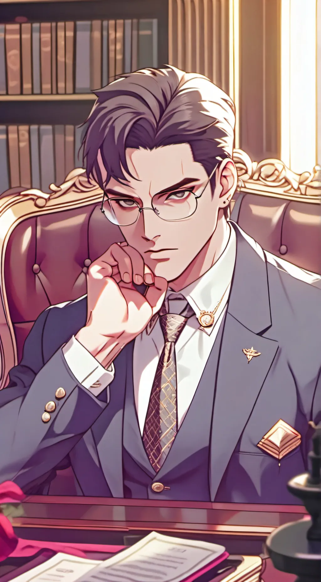 ai character: ~Mafia boss~ background