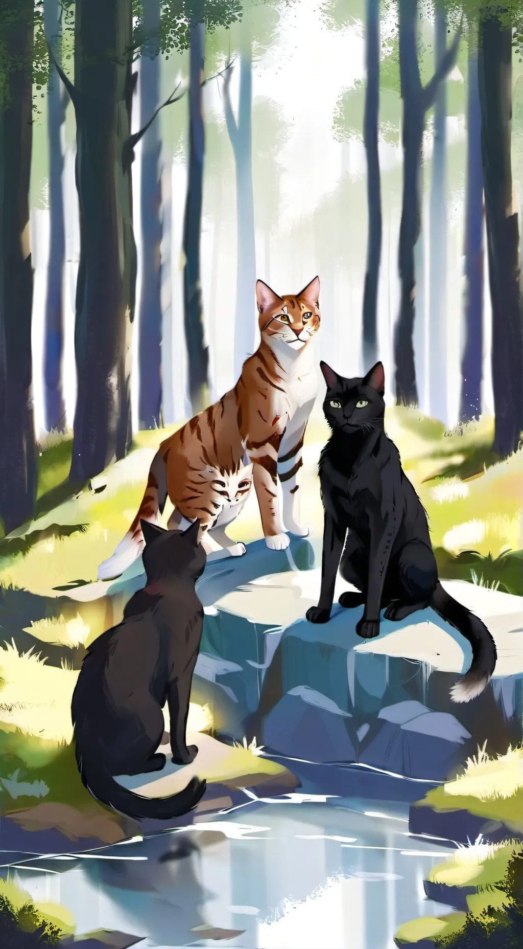 ai character: warrior cats  background