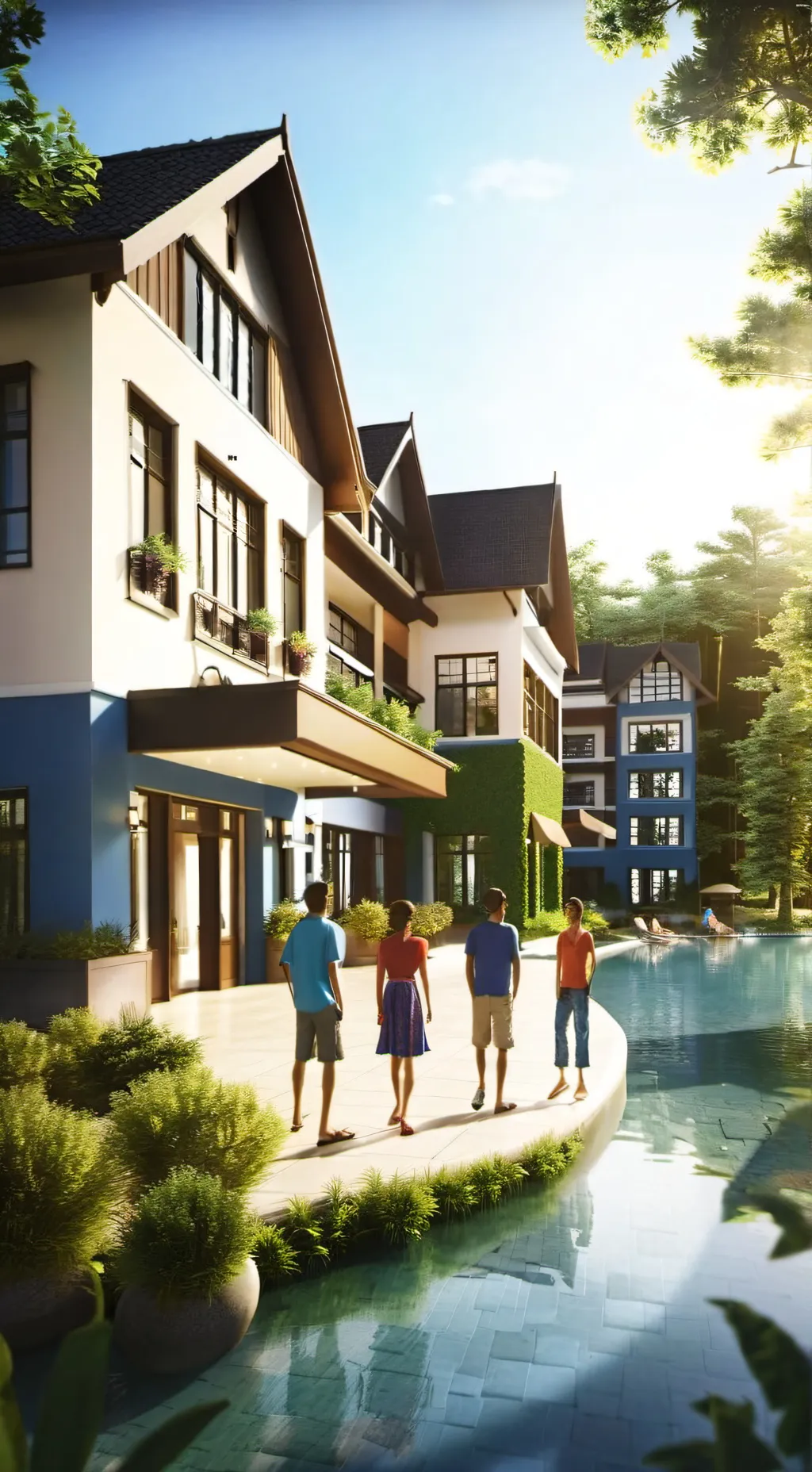 ai character: Hotel background