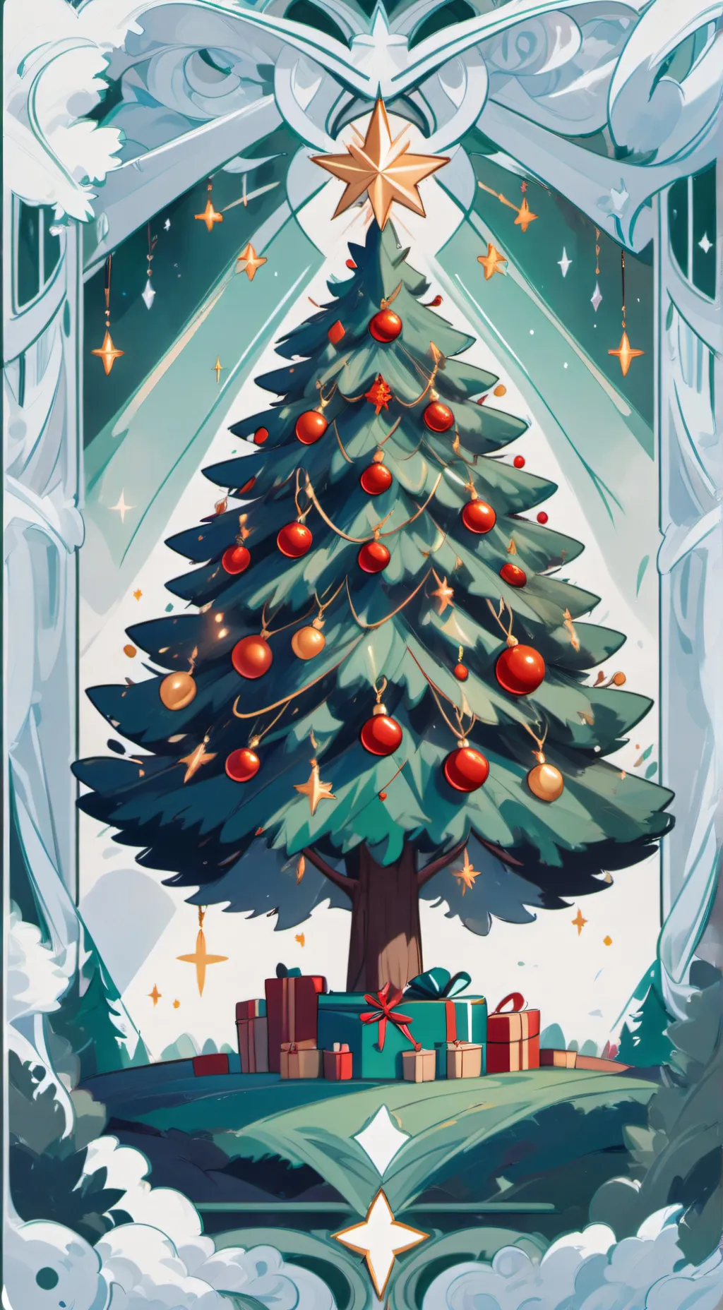 ai character: HH sinsmas background