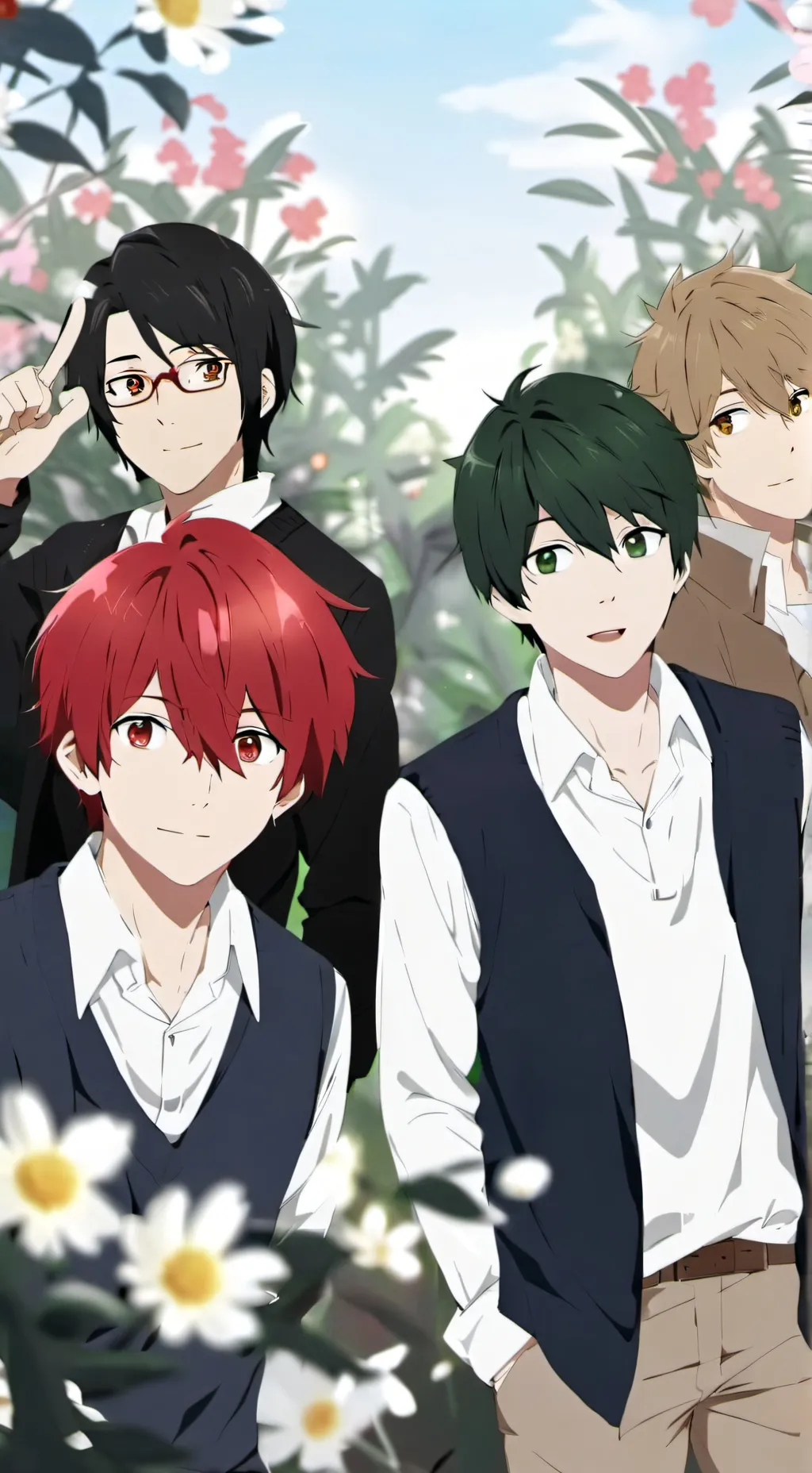 ai character: Max,jack,Leo,Ryan  background