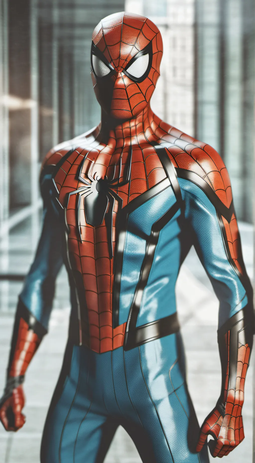 ai character: Spiderman background