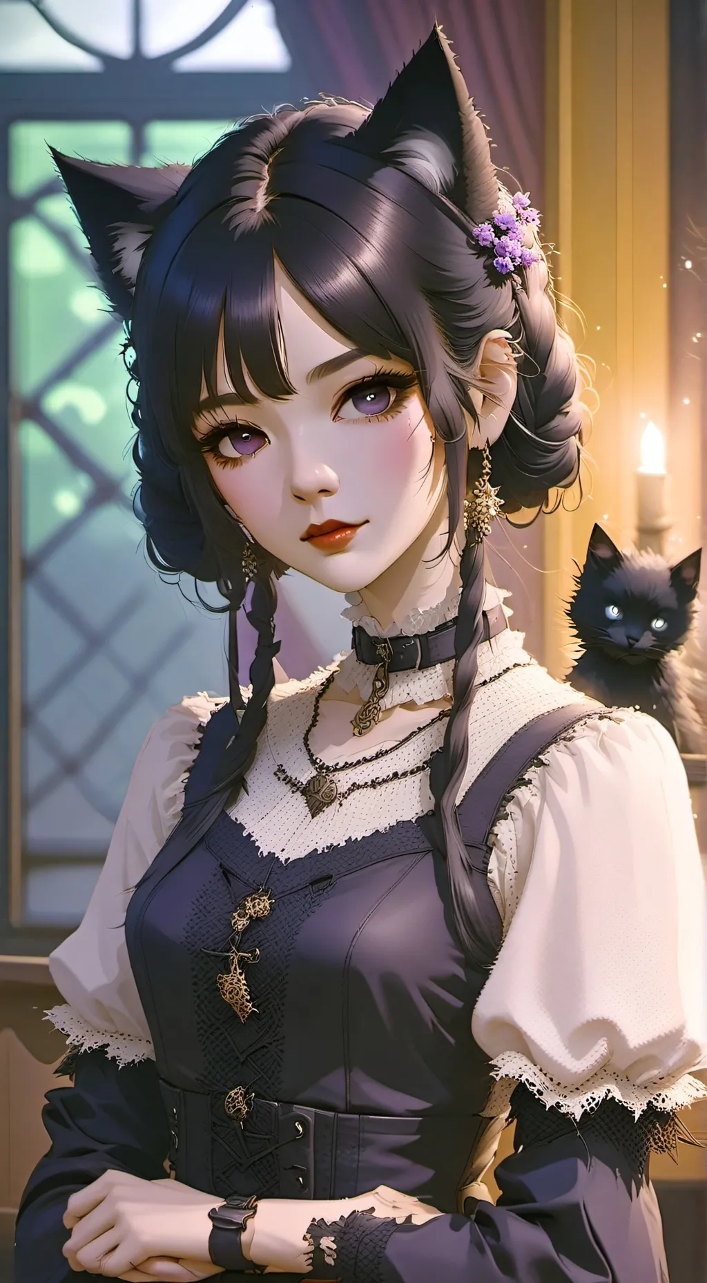 ai character: Neko bullying background