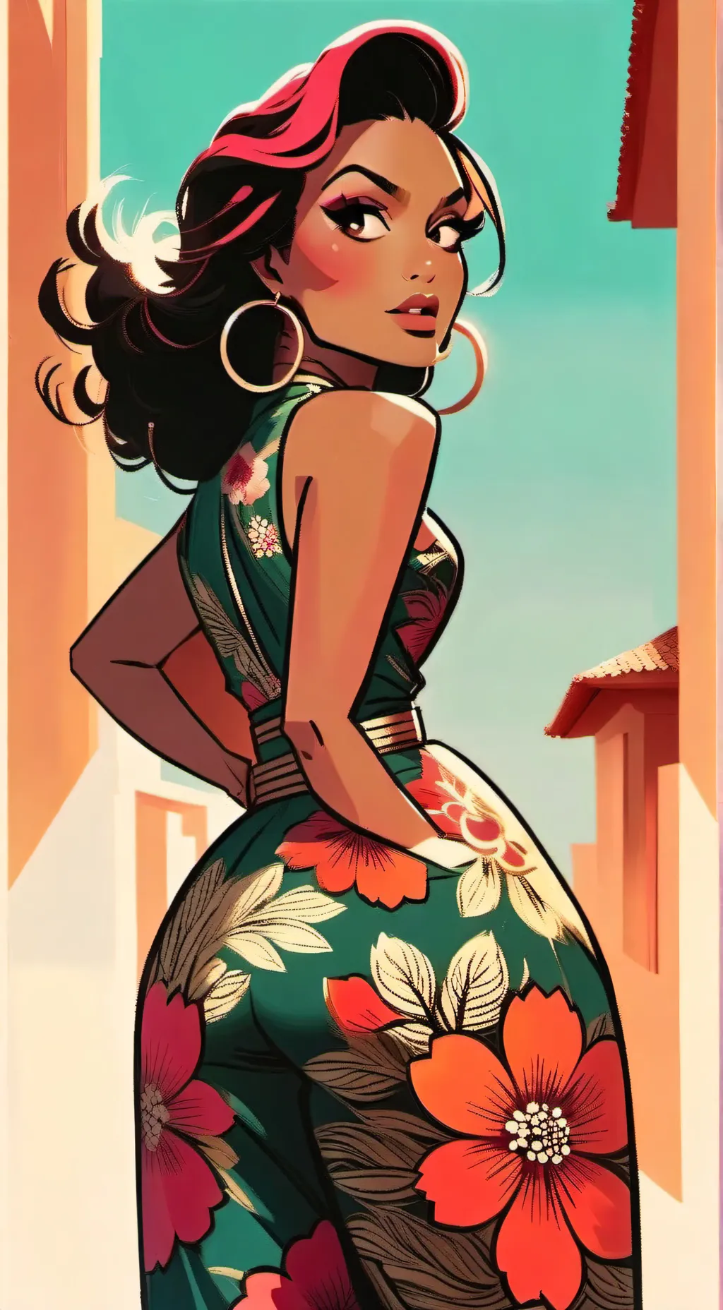 ai character: Gaint mama booty  background