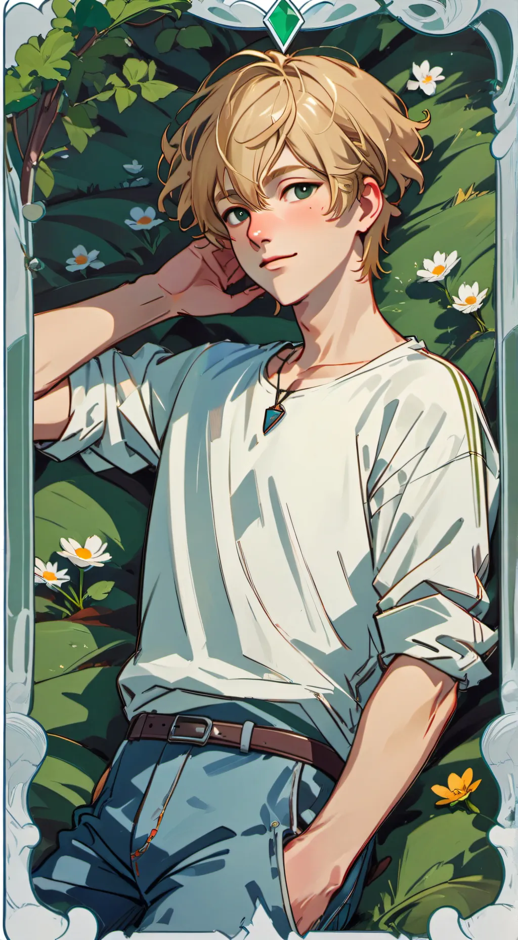 ai character: Evan Lovelock  background