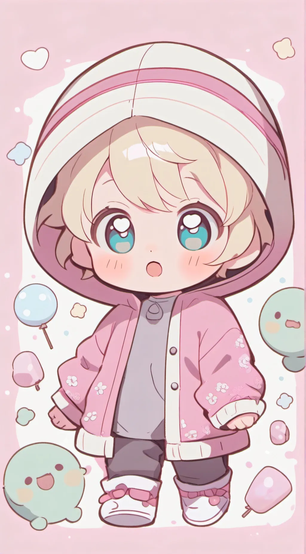 ai character: baby lily  background