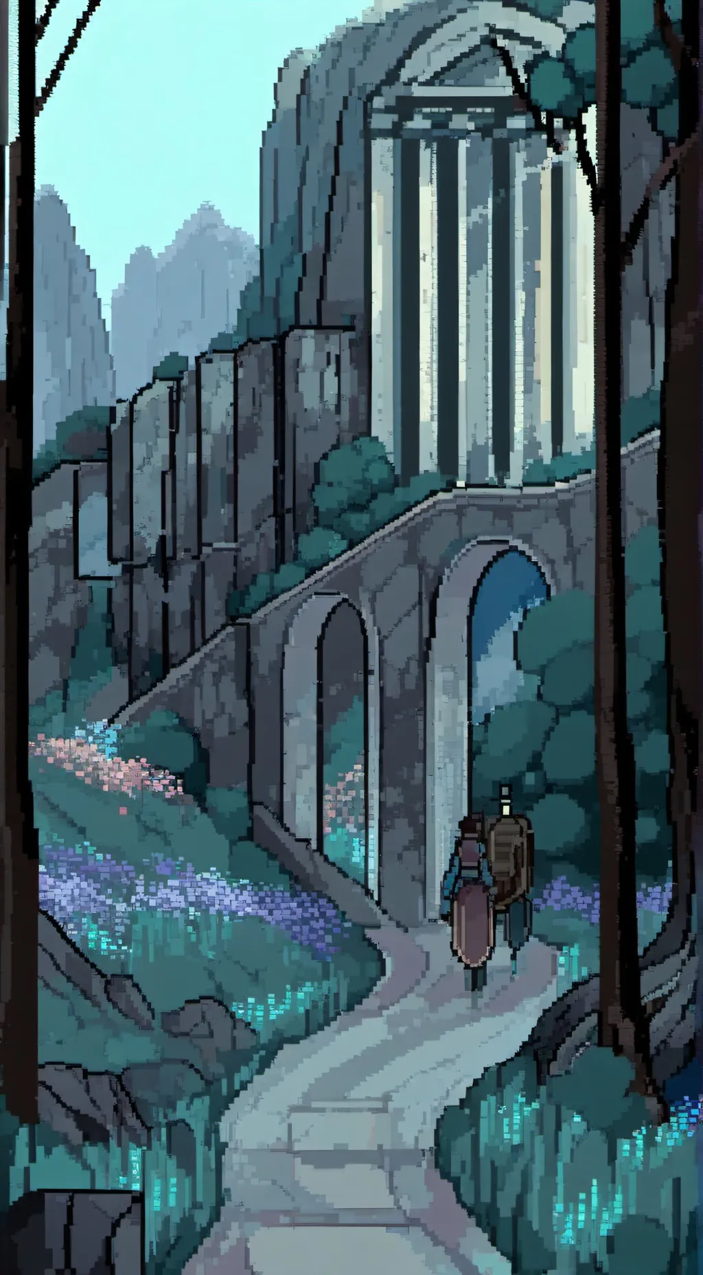 ai character: CH spring background