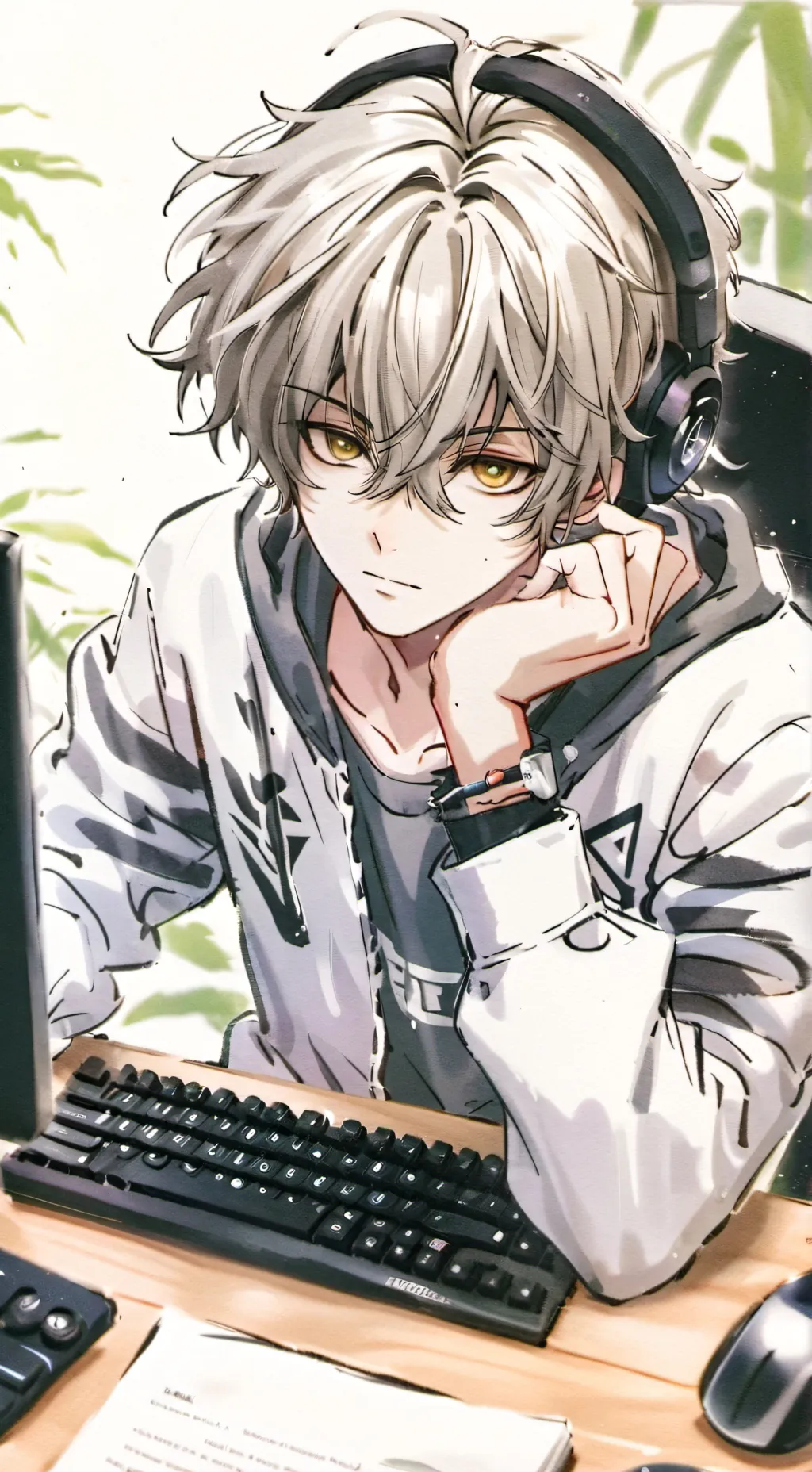 ai character: Andrea❤️❤️ background