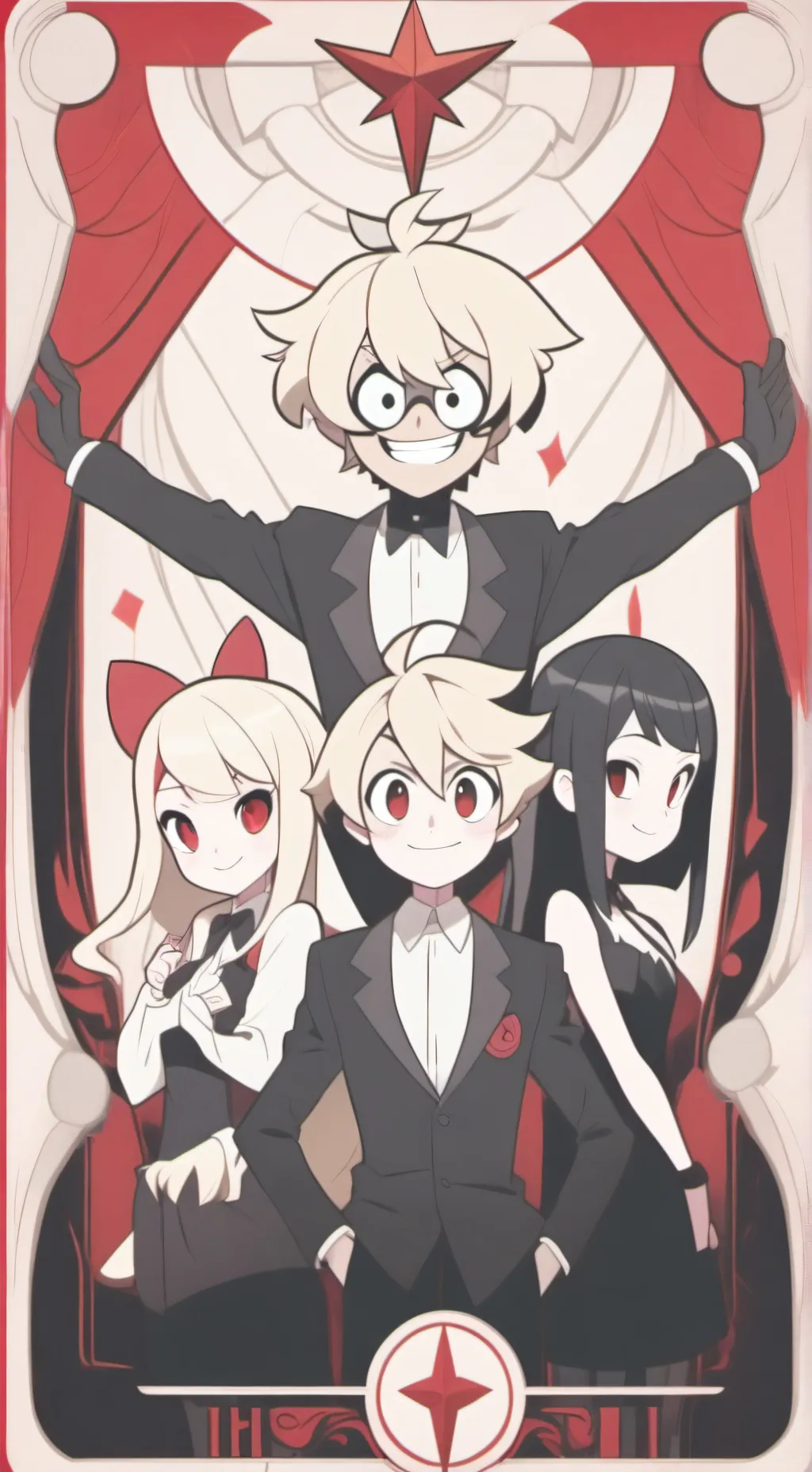 ai character: hazben hotel  background