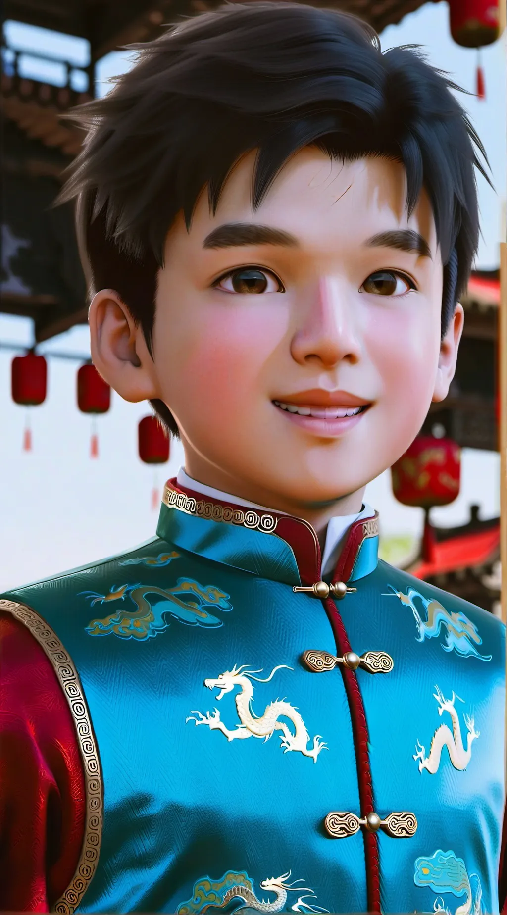 ai character: 100+social credits background