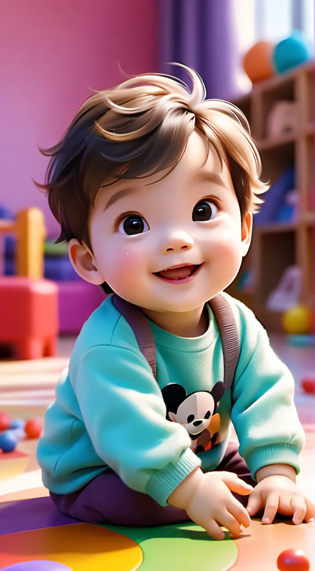 ai character: baby background