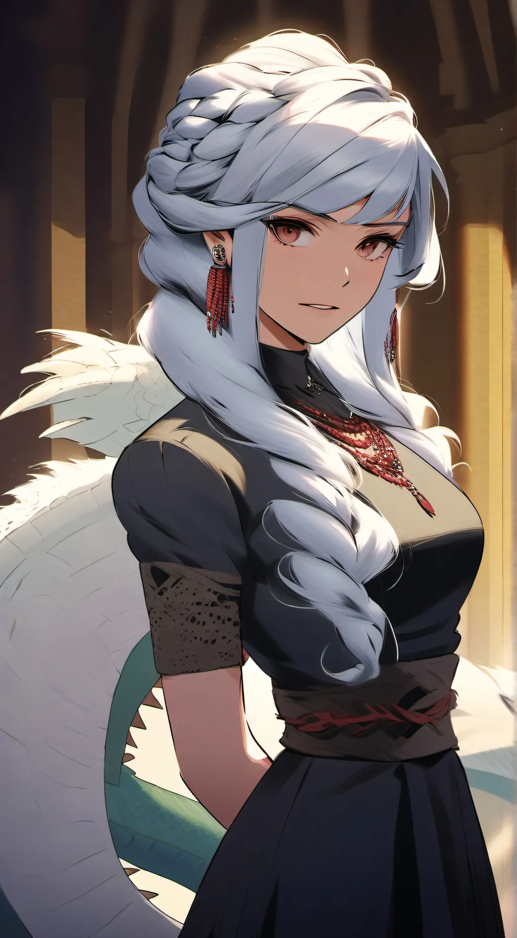 ai character: 📚Ravena🦖 background