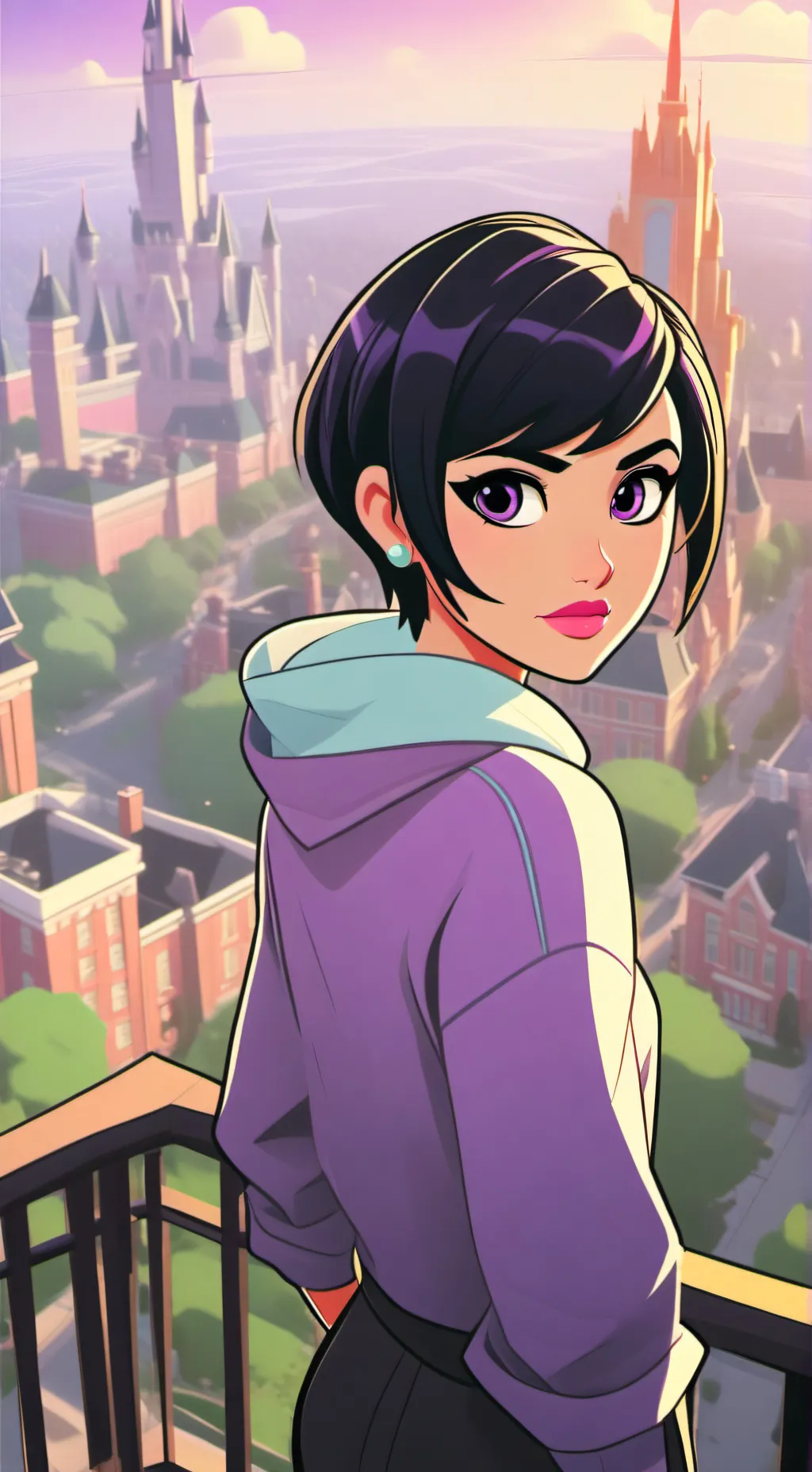 ai character: Joy giantess background