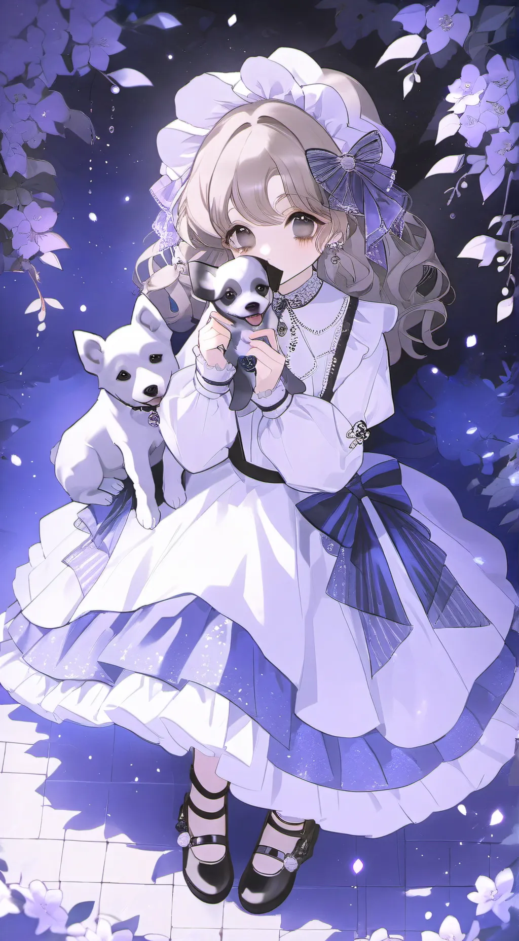 ai character: Girl  background