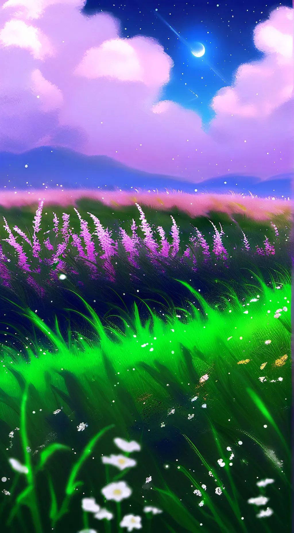 ai character: Grass background