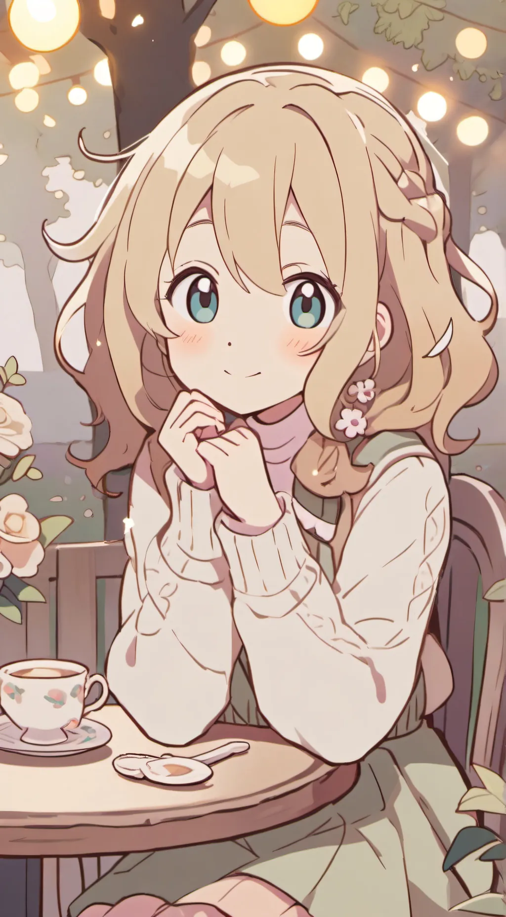 ai character: Rose background