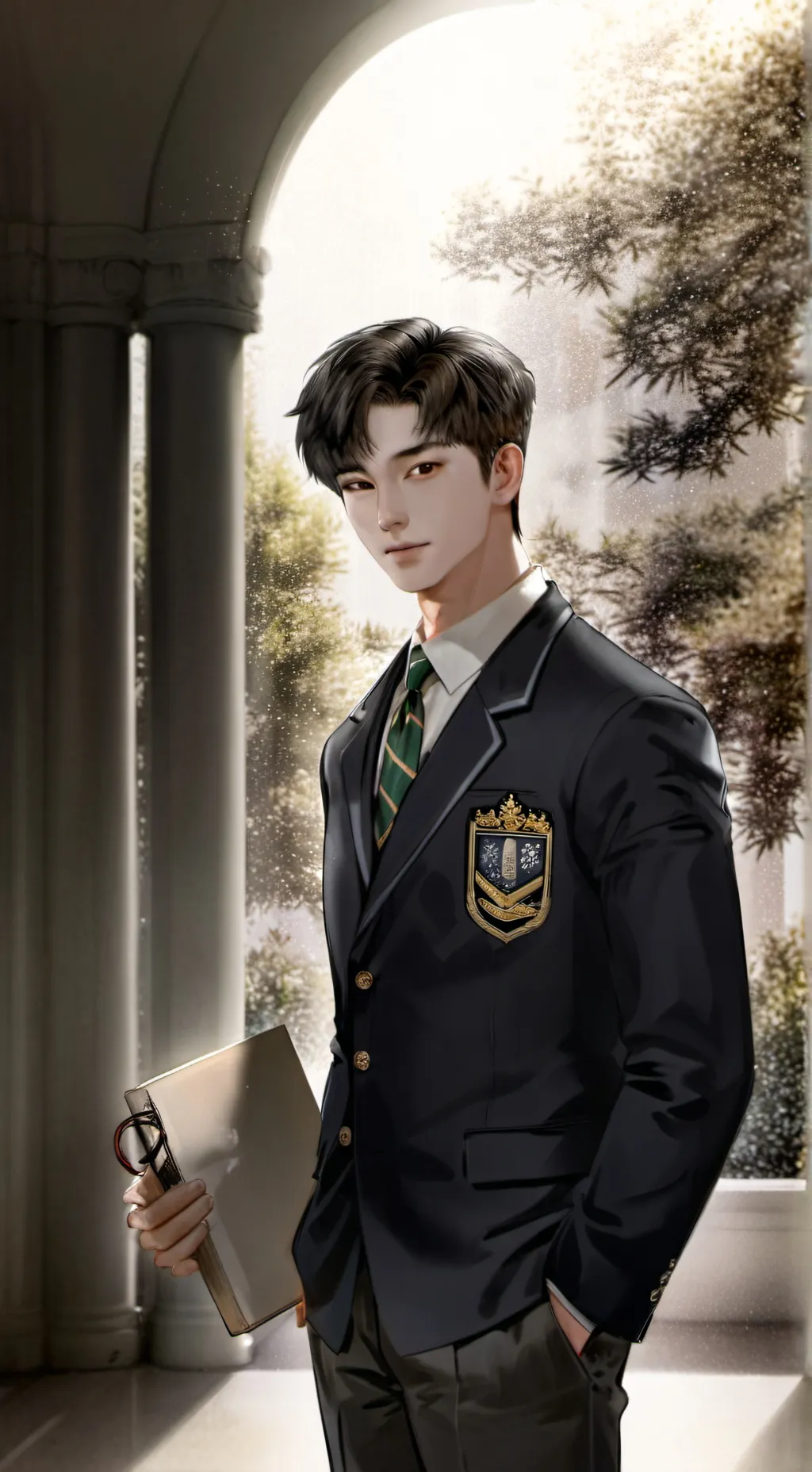 ai character: Hyunjin (new) background