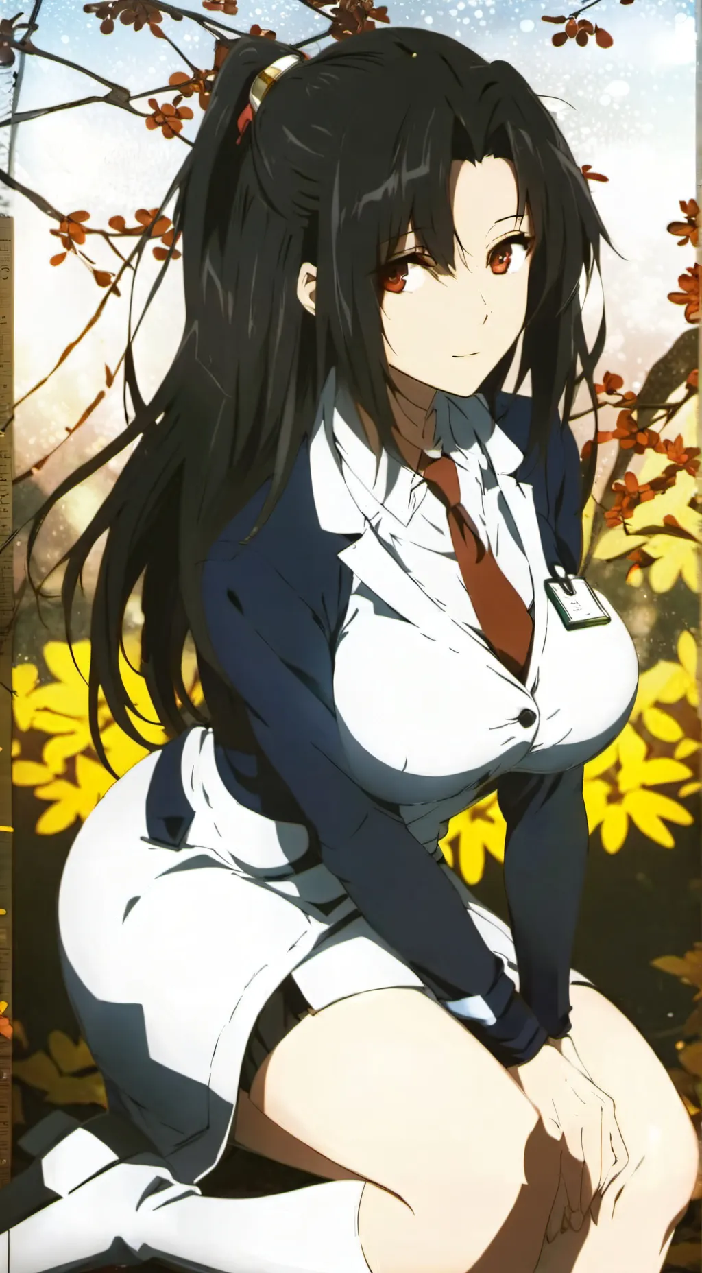 ai character: Scientist girl background