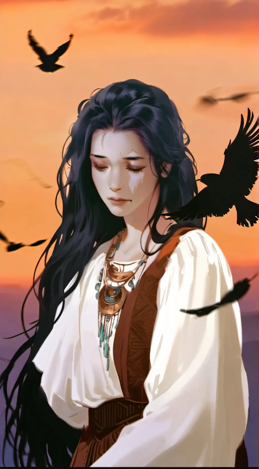 ai character: The grieving soul  background