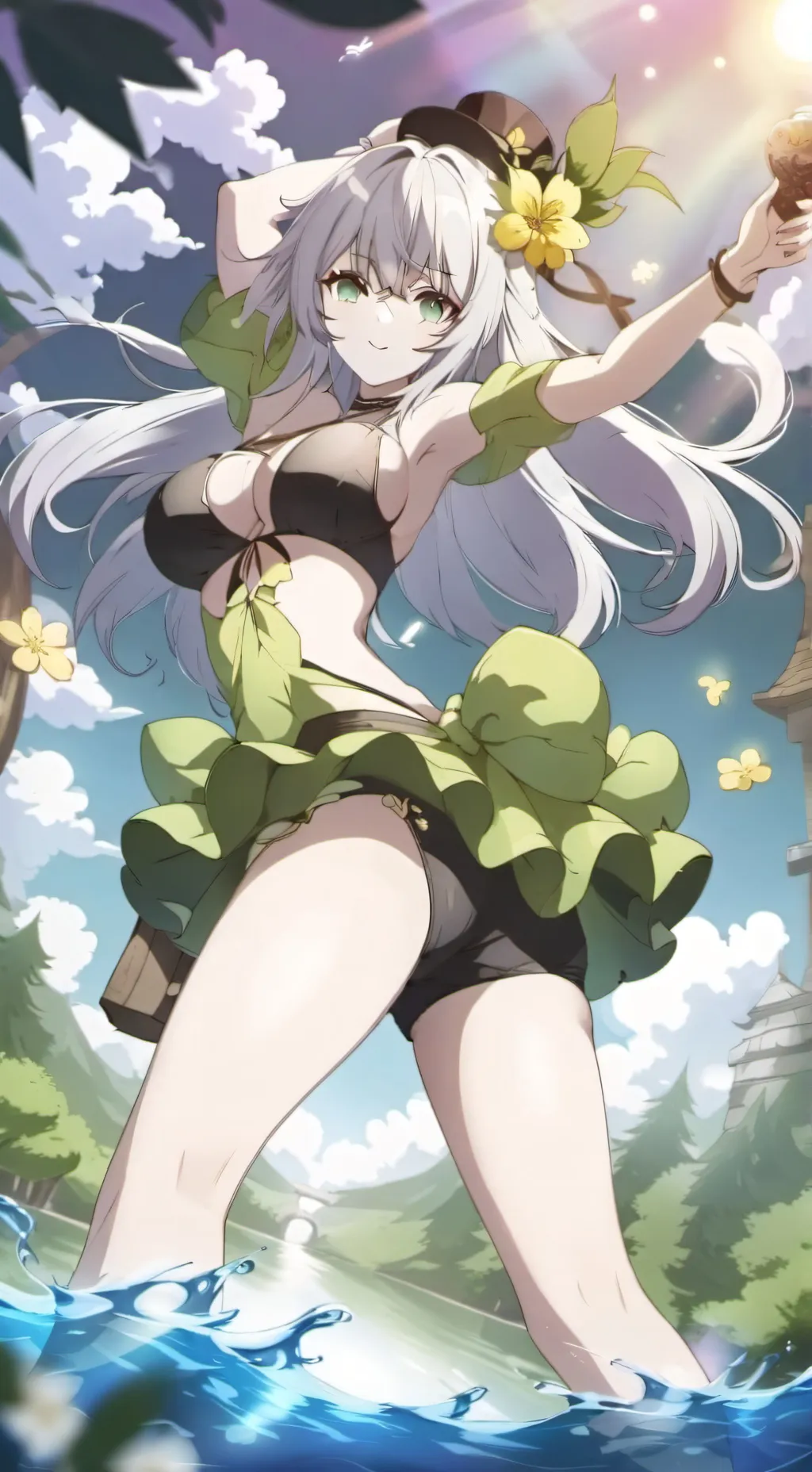 ai character: Girl infection background