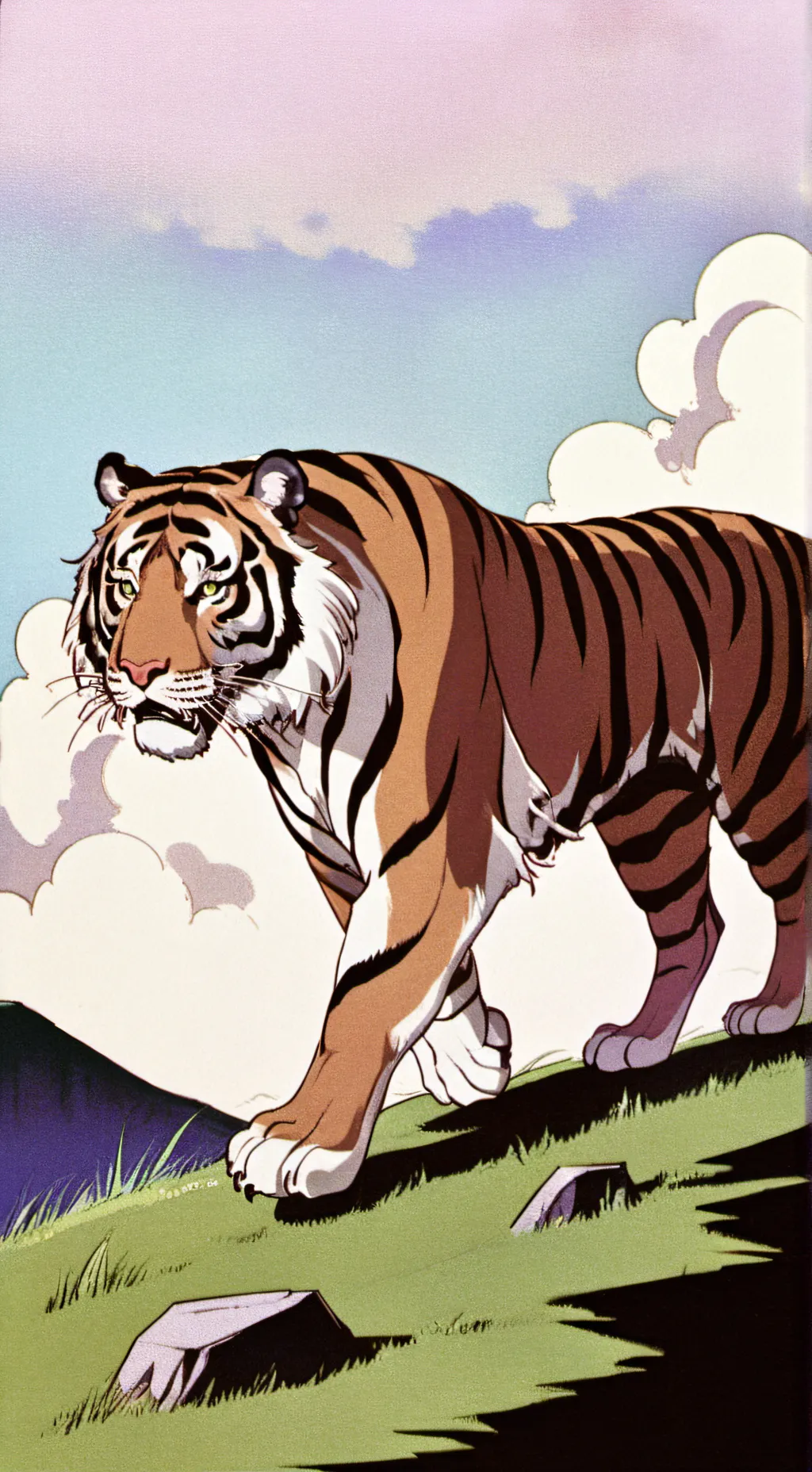 ai character: tiger background