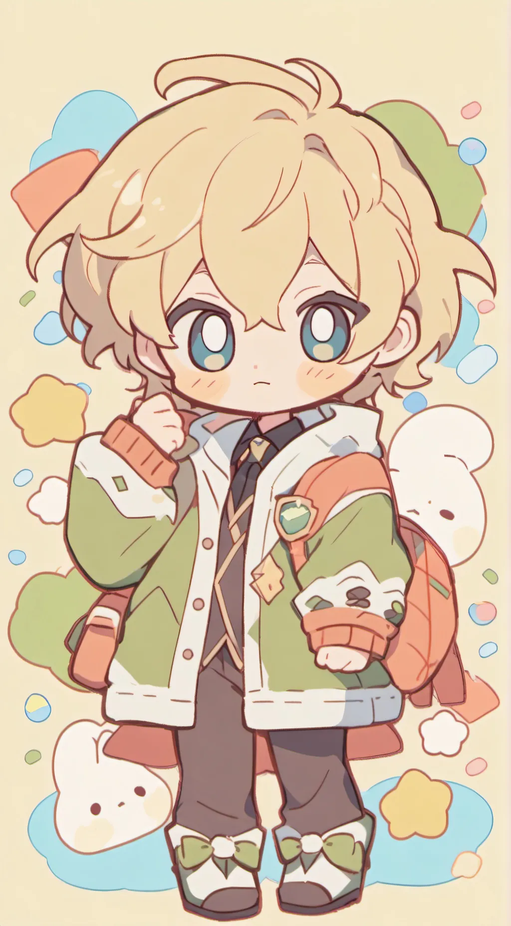 ai character: Christmas holiday background