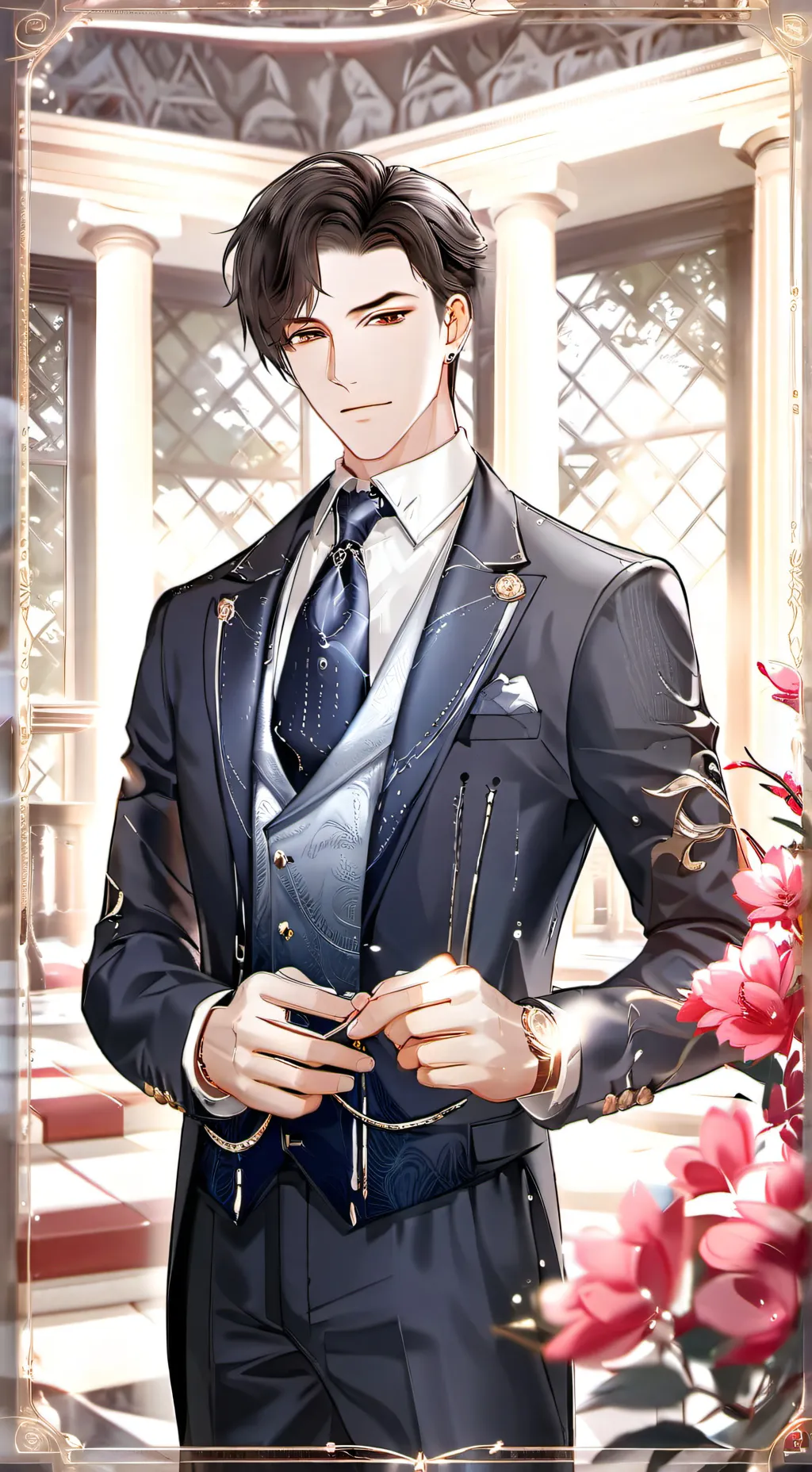 ai character: Kenzo  background