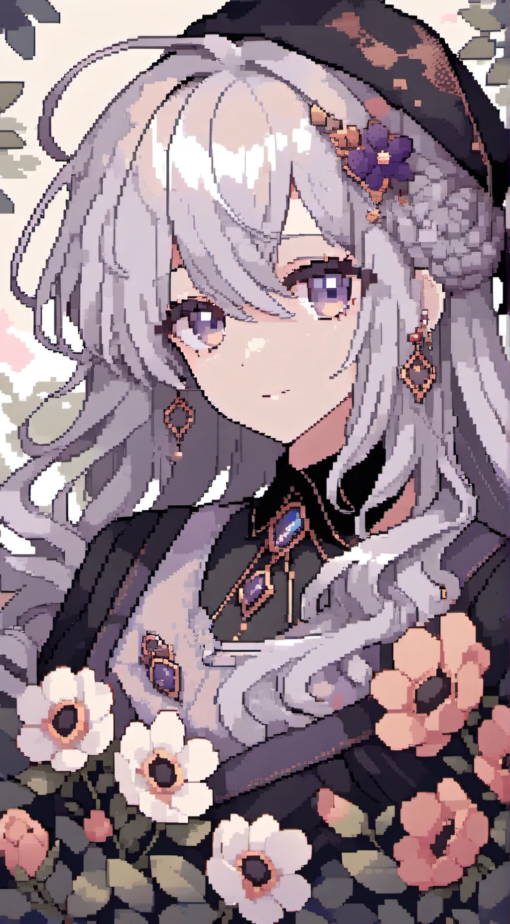 ai character: Grey background