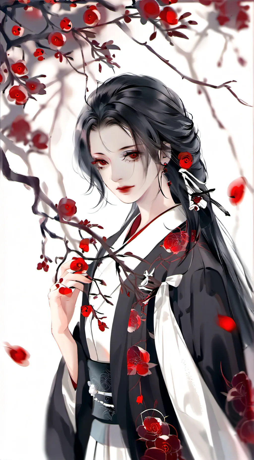 ai character: "doll garden" background