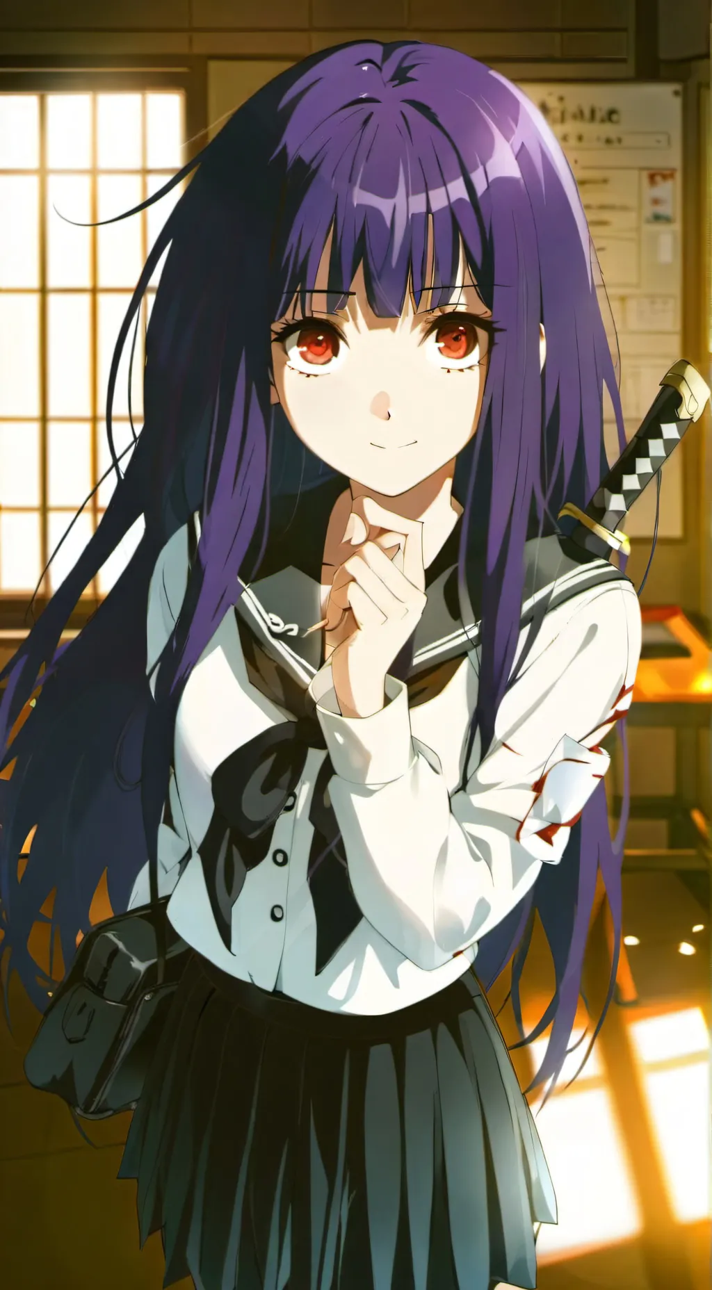 ai character: Ritsuko Yuritaru background