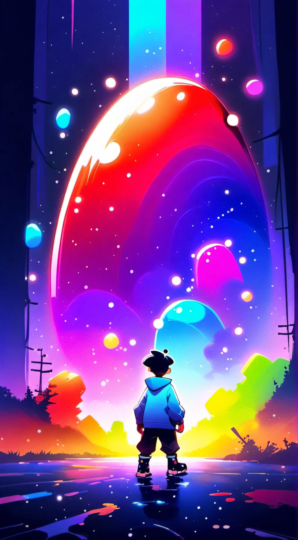 ai character: HEAVEN VS HELL [🌹] background