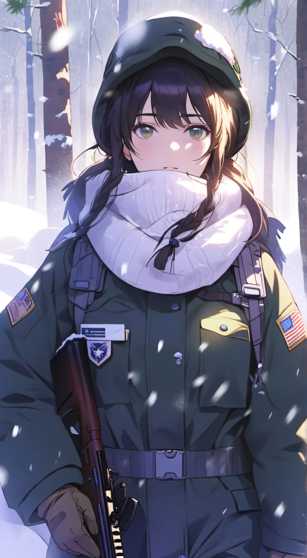 ai character: egyvadászlány background