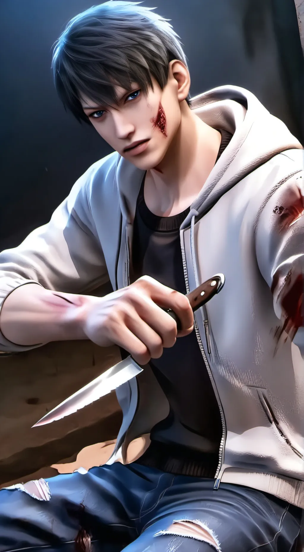 ai character: Jeff the Killer background