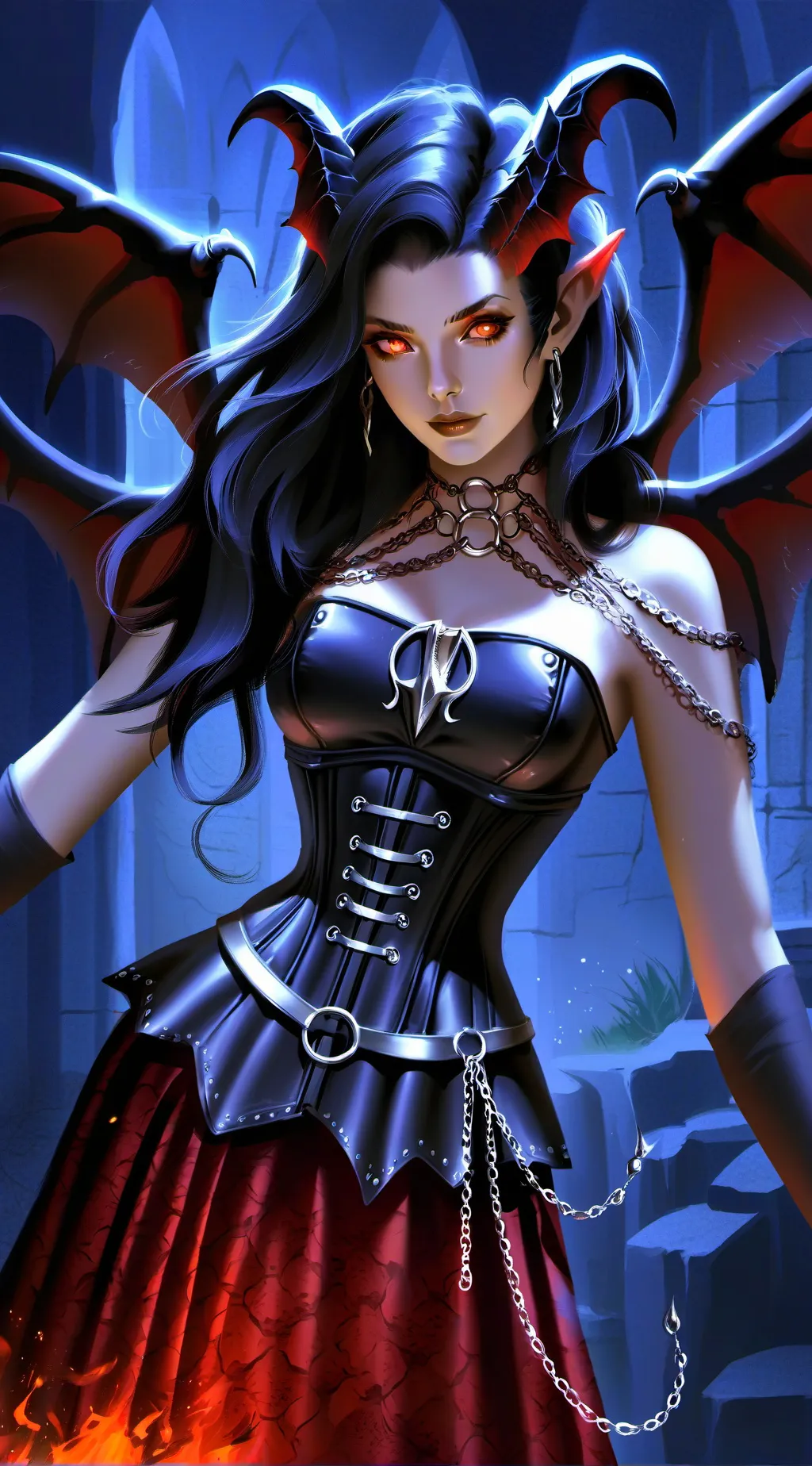 ai character: demonnia background