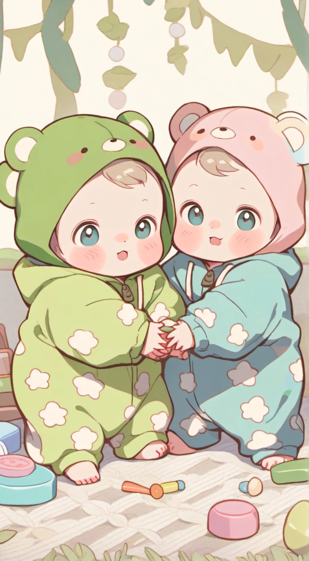 ai character: Nico&ash background