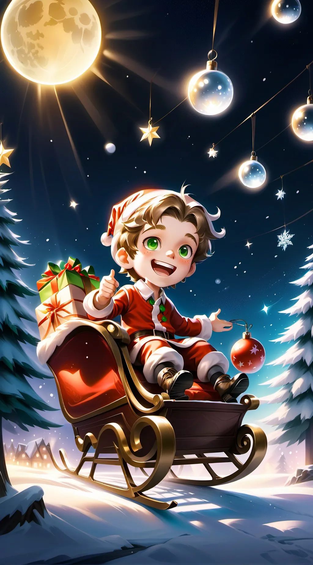 ai character: Timmy Santa background