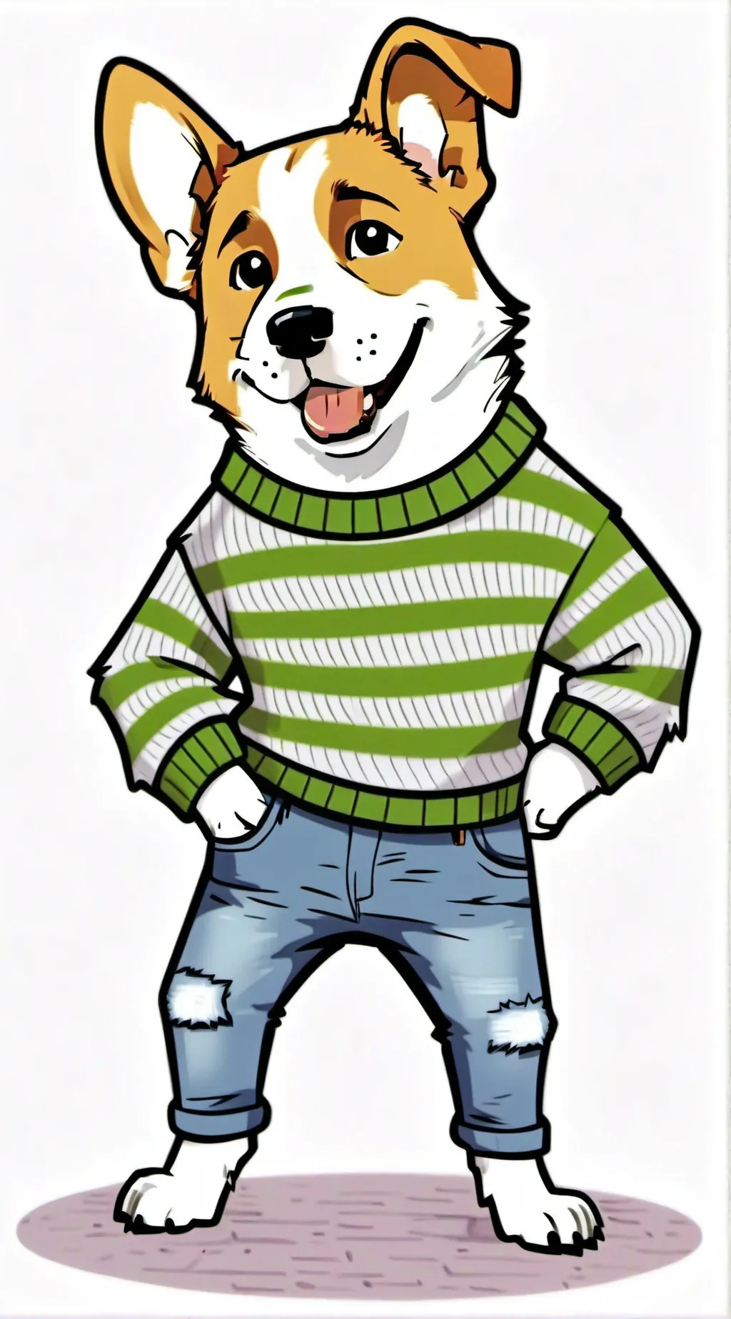 ai character: A dog? background