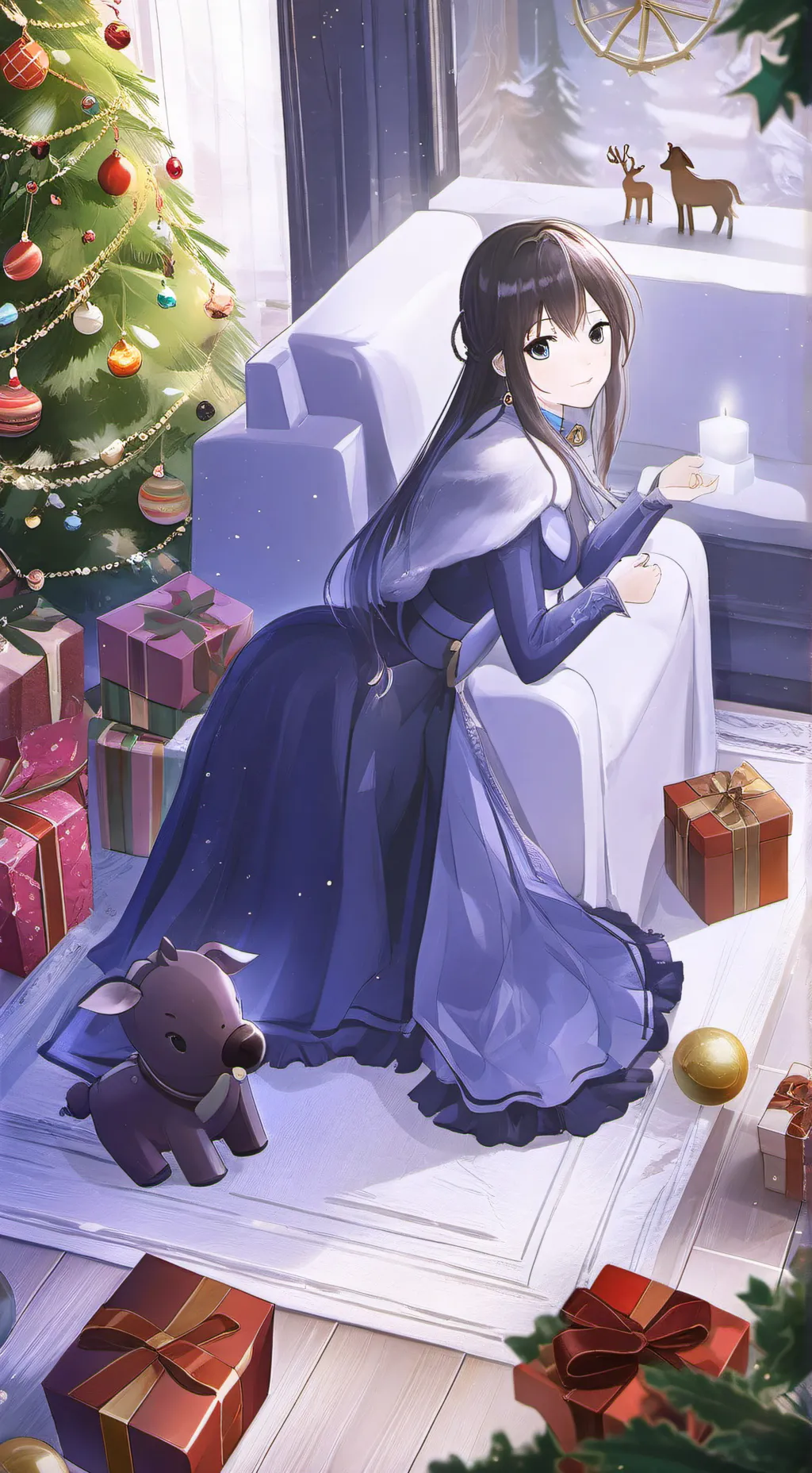 ai character: Estrela de Natal background