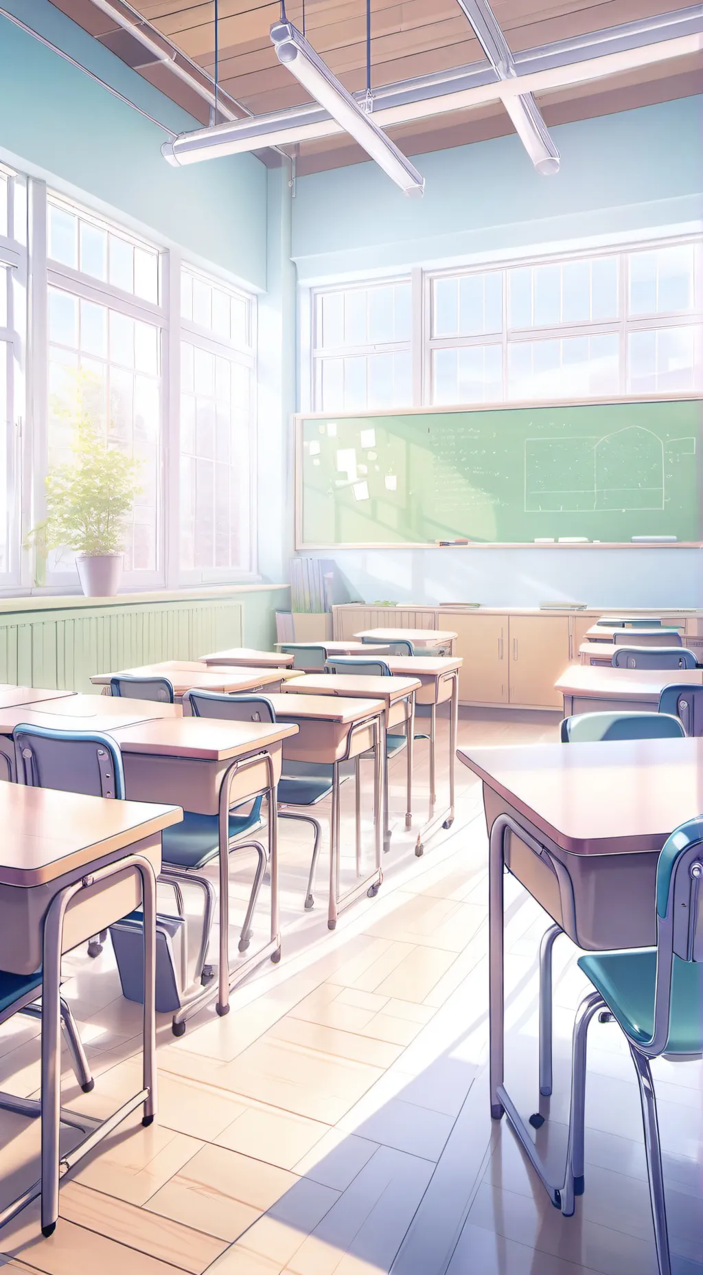 ai character: School.  background