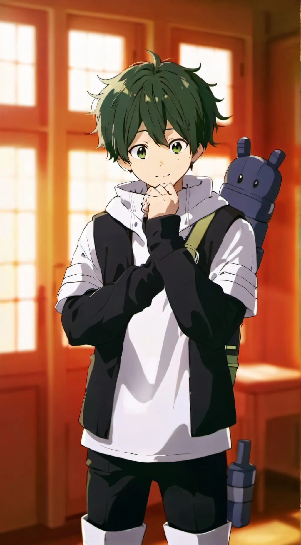 ai character: Deku background