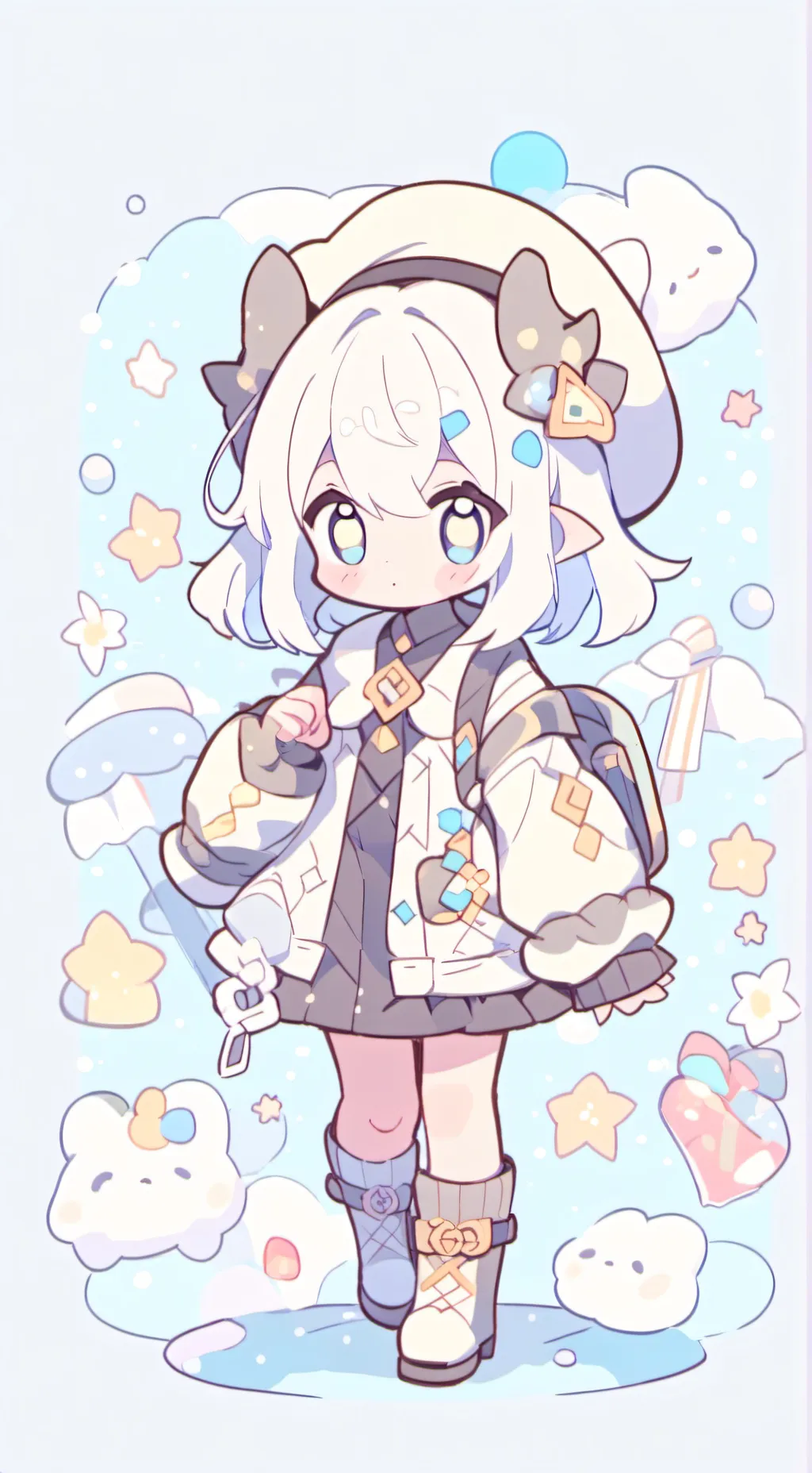 ai character: 2 ghosts in mha!? background