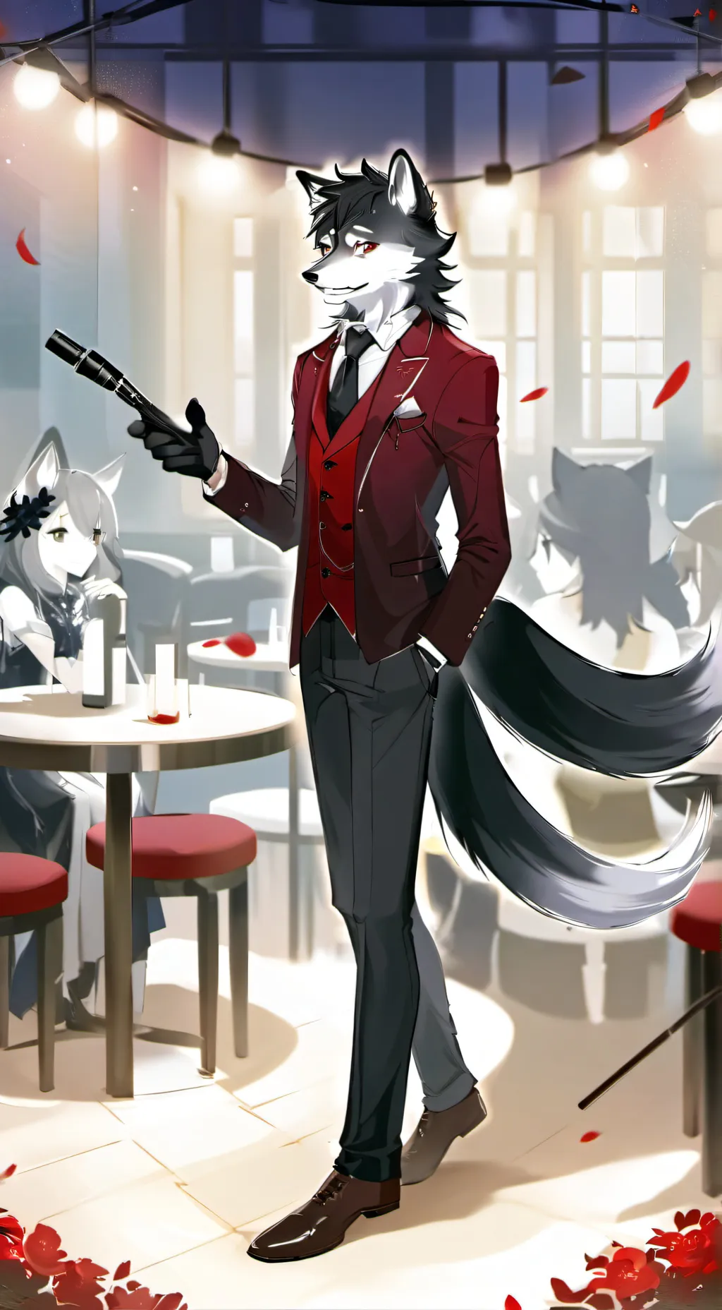 ai character: furry background