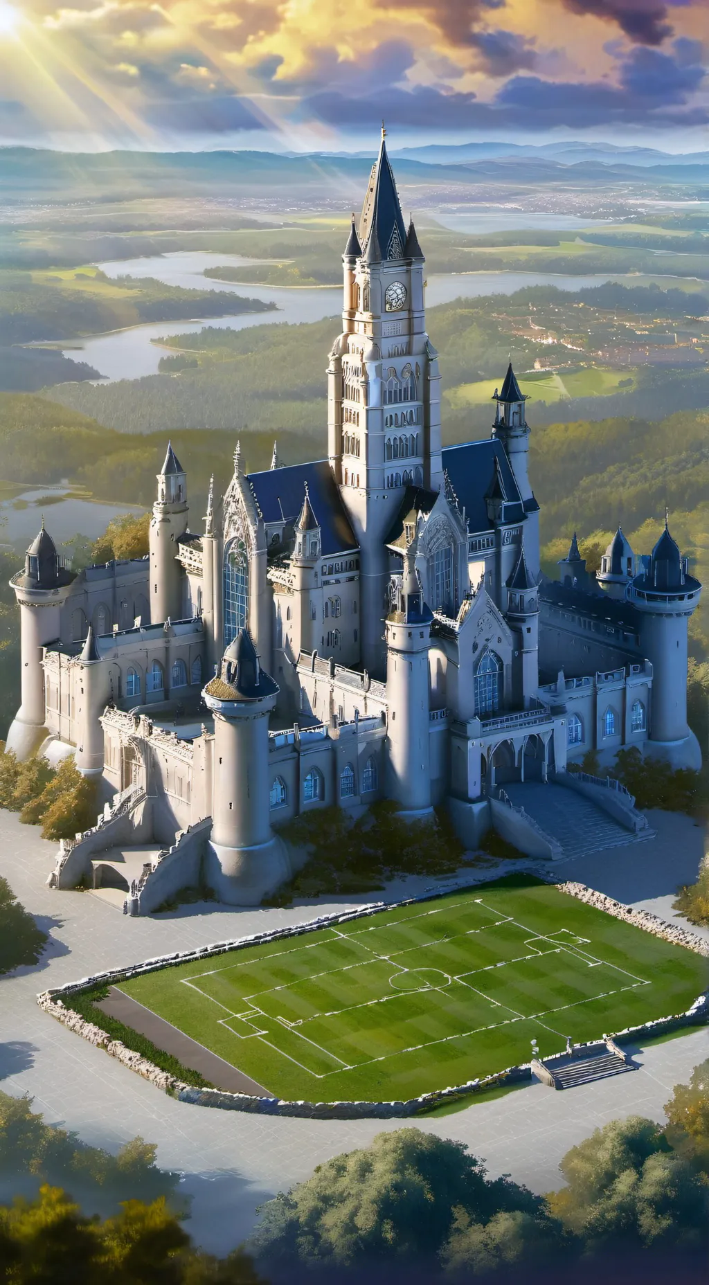 ai character: Hogwarts  background