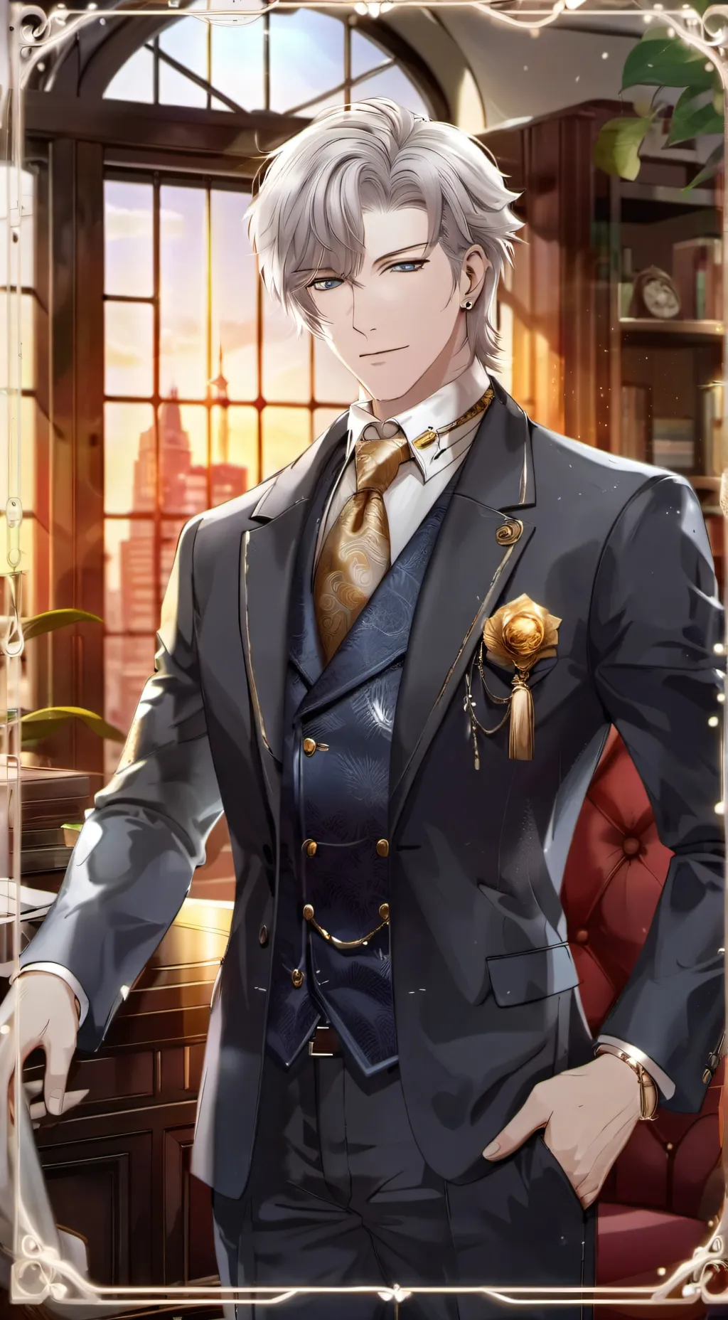 ai character: Hero Moon background