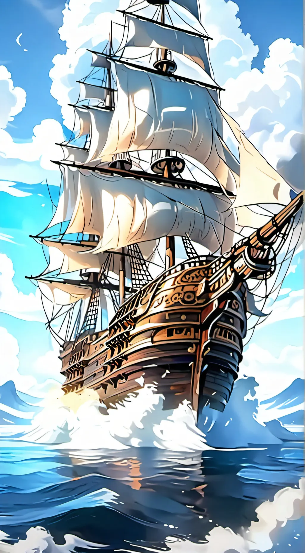 ai character: navio bulem de cha background