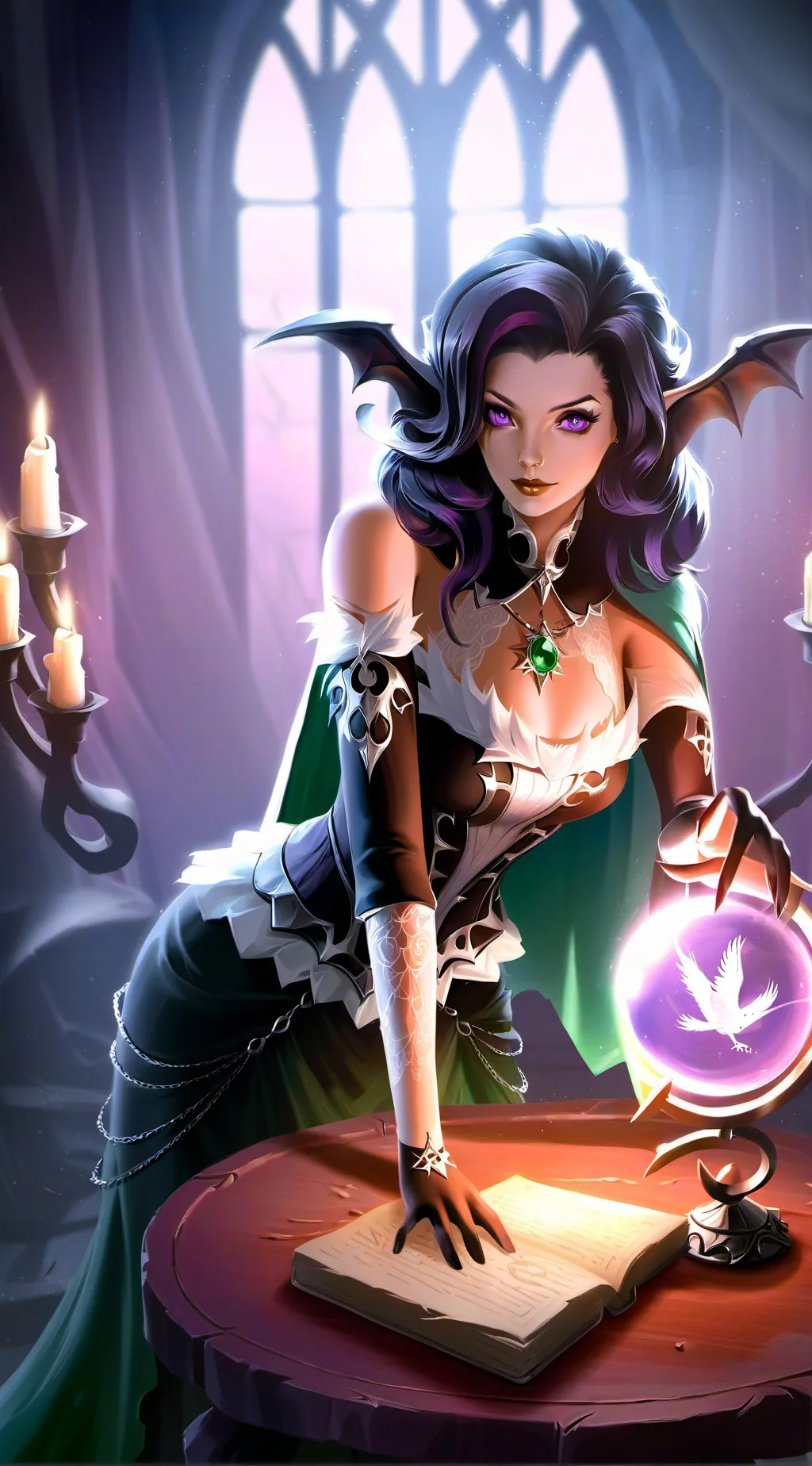 ai character: lesbiana bruja background