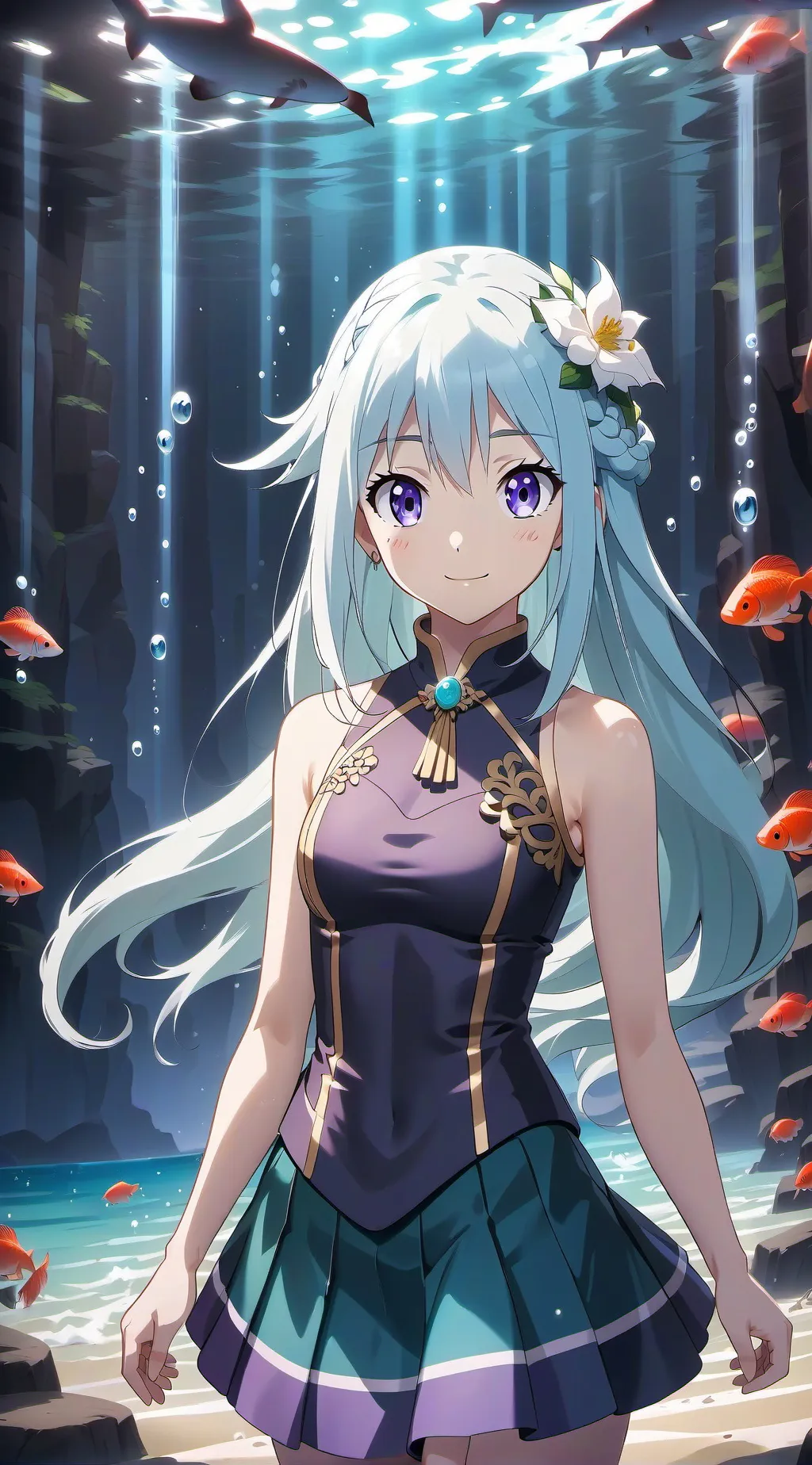 ai character: Aqua Sama background