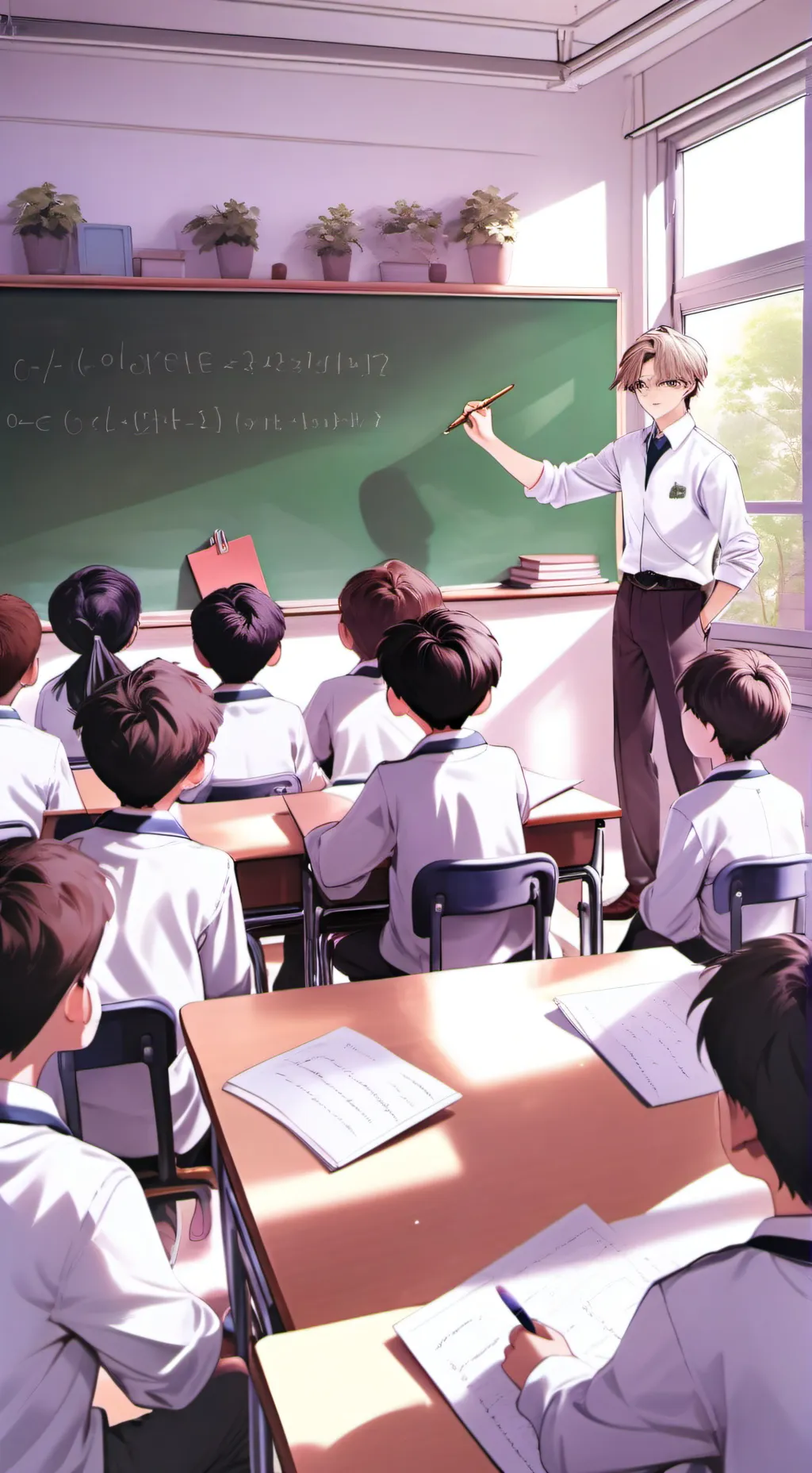 ai character: new school background